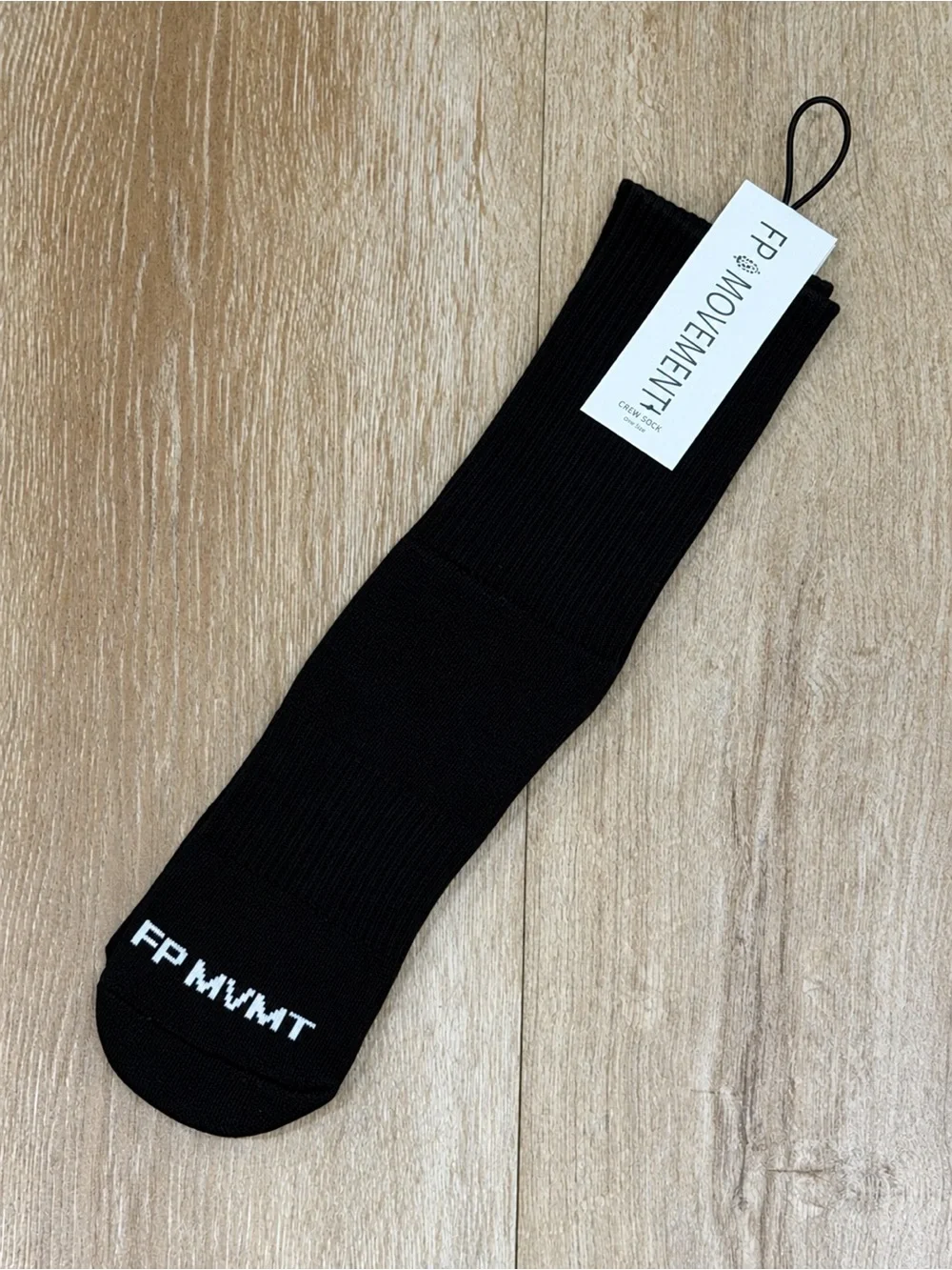NWT Free People Bringing Buti Back Tube Socks Black